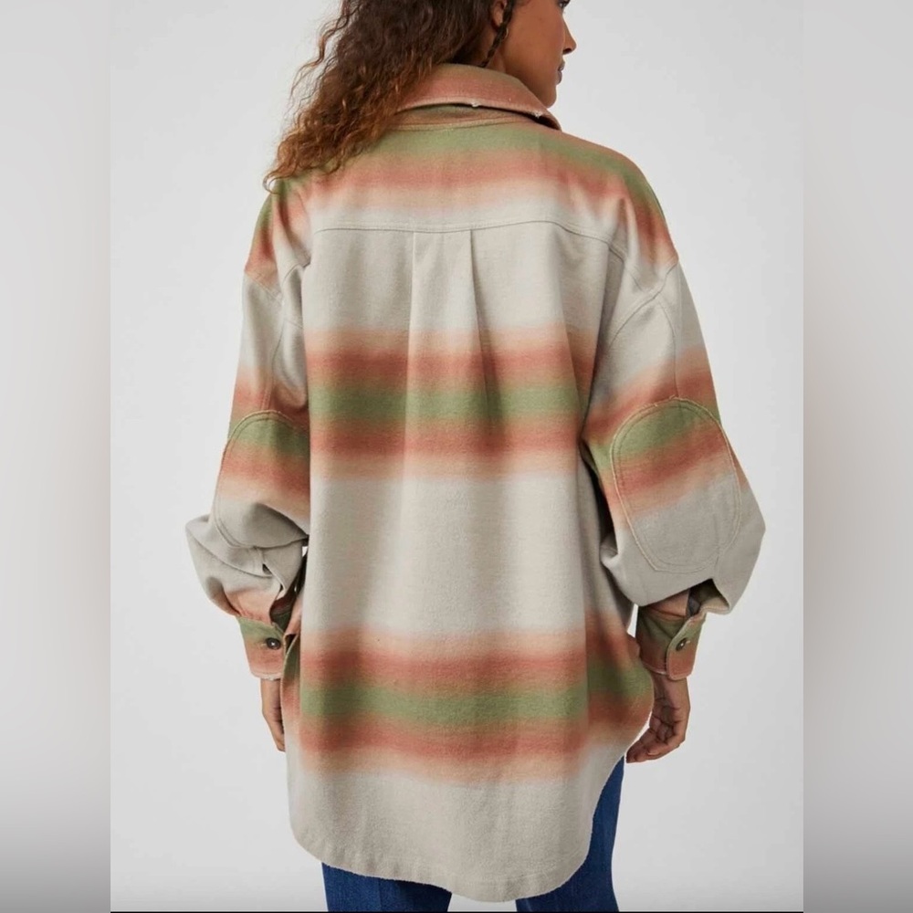 Free People Printed Ruby Jacket in Marzipan Combo Size XS - Picture 3 of 6